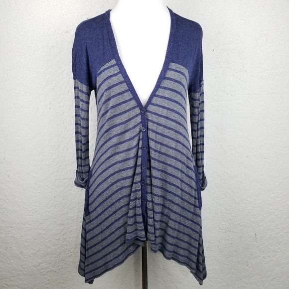 Splendid Sweaters - Splendid Cardigan Sweater Size S Navy Blue grey St
